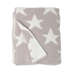 Living Textiles Grey Stars Chenille Soft Baby Blanket Reversible Premium Cozy Fabric for Best Comfort - for Infant,Toddler,Newborn,Nursery,Boy,Girl,Unisex,Throw,Crib,Stroller,Gift, Grey Stars 40x30