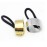 2 Pieces Ring Punk Metal Circle Hair Cuff Ponytail Holder Elastic Hair Ties