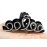 Suoirblss Woman Girls Large Fancy Rhinestone Hair Accessories Side-Knotted Clip Hairpin Hair Claw Barrettes for Thick Hair (Black)