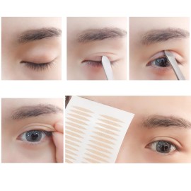 800 Pcs Makeup Breathable Lace Eyelid Tape Invisible Single Side Double Eyelid Stickers Big Eye Decoration Perfect for Hooded Droopy Uneven Small Eyes 800 Pcs Makeup Breathable Lace Eyelid Tape Invisible Single Side Double Eyelid Stickers Big Eye Decoration Perfect for Hooded Droopy Uneven Small Eyes