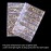 Bememo 3456 Pcs Crystals Diamond Rhinestones AB Clear Flat Back Round Gems Flatback Glass Mixed Size Crystals Gems for Crafts Clothes Shoes Makeup Bags Decor, 6 Sizes(Mine Gold)