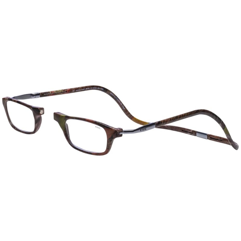 Clic Magnetic Reading Glasses, Adjustable Temple, Computer Readers, Original Expandable, (M-XL, Kings Camo, 1.75 Magnification) Clic Magnetic Reading Glasses, Adjustable Temple, Computer Readers, Original Expandable, (M-XL, Kings Camo, 1.75 Magnification)