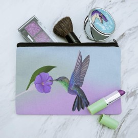 GRAPHICS & MORE Hummingbird Crowned Woodnymph Purple Violet Makeup Cosmetic Bag Organizer Pouch