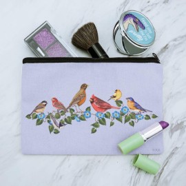 GRAPHICS & MORE Songbirds and Flowers Cardinal Makeup Cosmetic Bag Organizer Pouch