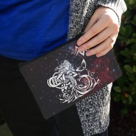 Aquarius Water-Bearer Zodiac Sign Horoscope in Space Makeup Cosmetic Bag Organizer Pouch