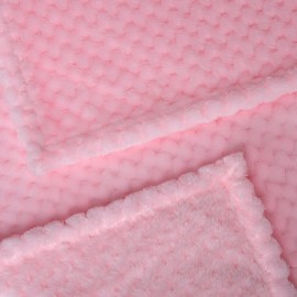 Fuzzy Blanket or Fluffy Blanket for Baby, Soft Warm Cozy Coral Fleece Toddler, Infant or Newborn Receiving Blanket for Crib, Stroller, Travel, Decorative (28Wx40L, XS-Baby Pink)