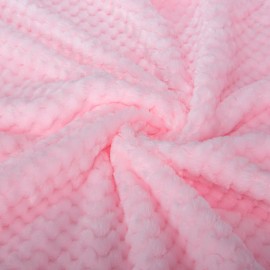 Fuzzy Blanket or Fluffy Blanket for Baby, Soft Warm Cozy Coral Fleece Toddler, Infant or Newborn Receiving Blanket for Crib, Stroller, Travel, Decorative (28Wx40L, XS-Baby Pink)