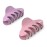 Liasun 3.3 Jelly Color Hair Claw Clip-Acrylic Strong Holding Power Hair Clips Hairgrip for Women and Girls Hair Barrettes for Medium or Long Hair (Pink+Purple)