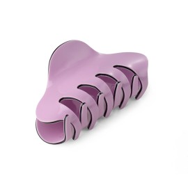 Liasun 3.3 Jelly Color Hair Claw Clip-Acrylic Strong Holding Power Hair Clips Hairgrip for Women and Girls Hair Barrettes for Medium or Long Hair (Pink+Purple)