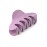 Liasun 3.3 Jelly Color Hair Claw Clip-Acrylic Strong Holding Power Hair Clips Hairgrip for Women and Girls Hair Barrettes for Medium or Long Hair (Pink+Purple)