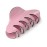 Liasun 3.3 Jelly Color Hair Claw Clip-Acrylic Strong Holding Power Hair Clips Hairgrip for Women and Girls Hair Barrettes for Medium or Long Hair (Pink+Purple)