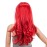 SWACC 26-Inch Long Curly Wave Cosplay Synthetic Wig Colored Hair Piece for Women with Wig Cap (Red)
