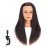 Traininghead 20-22\'\' Female Mannequin Head 100% Human Hair Hairdresser Training Practice Head Cosmetology Manikin Head Doll Head with Clamp Stand (1711-16\'\')
