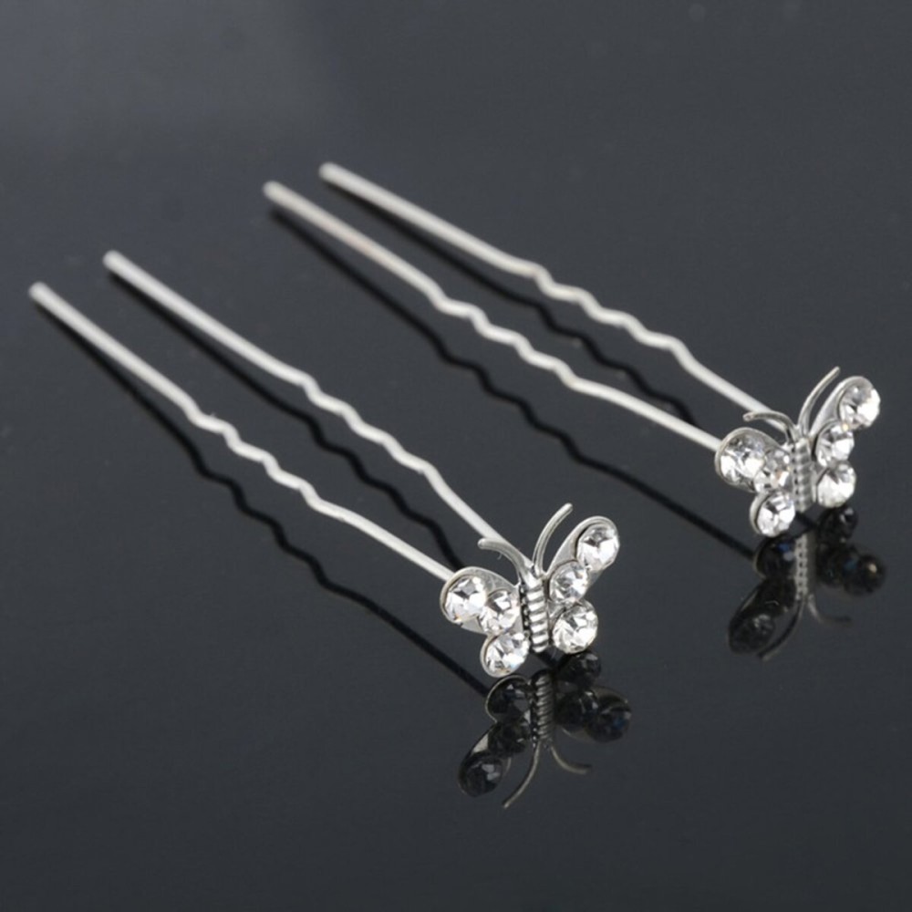 Vpang 20 Pcs Wedding Bridal Rhinestone Crystal Hair Pins Clips Women Headwear Wedding Decorative Hair Accessories (Butterfly) Vpang 20 Pcs Wedding Bridal Rhinestone Crystal Hair Pins Clips Women Headwear Wedding Decorative Hair Accessories (Butterfly)