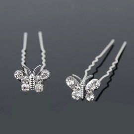 Vpang 20 Pcs Wedding Bridal Rhinestone Crystal Hair Pins Clips Women Headwear Wedding Decorative Hair Accessories (Butterfly) Vpang 20 Pcs Wedding Bridal Rhinestone Crystal Hair Pins Clips Women Headwear Wedding Decorative Hair Accessories (Butterfly)