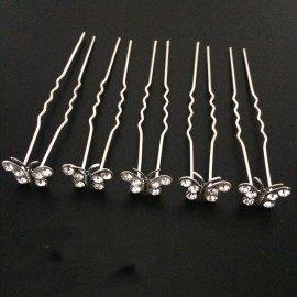 Vpang 20 Pcs Wedding Bridal Rhinestone Crystal Hair Pins Clips Women Headwear Wedding Decorative Hair Accessories (Butterfly) Vpang 20 Pcs Wedding Bridal Rhinestone Crystal Hair Pins Clips Women Headwear Wedding Decorative Hair Accessories (Butterfly)