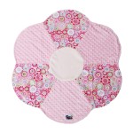 Snuggle Stuffs Small Minky Dot Plush 24 Round Flower Baby Security Blanket