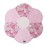 Snuggle Stuffs Small Minky Dot Plush 24 Round Flower Baby Security Blanket
