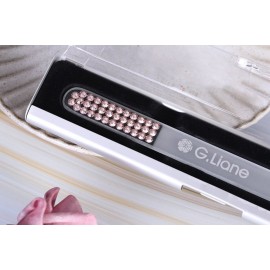 G.Liane Glass Nail File With Austria Crystals Professional Crystal Fingernail Files In Aluminum Case Perfect Manicure Set For Women Men Kids Nail Care Gift Set (Pink Crystals)