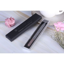 G.Liane Glass Nail File With Austria Crystals Professional Crystal Fingernail Files In Aluminum Case Perfect Manicure Set For Women Men Kids Nail Care Gift Set (Pink Crystals)