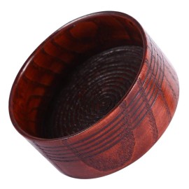 FILFEEL Shaving Bowl, Wooden Shaving Soap Bowl Cup Mug Tool For Man Shaver Cleansing Foam Round