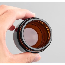 6PCS 10ml Amber Glass Jar Empty Refillable Cosmetic Face Cream Lip Balm Storage Jars Bottle Container Pot with Liners and Screw Black Lid for Make up Essential Oils Lotion 6PCS 10ml Amber Glass Jar Empty Refillable Cosmetic Face Cream Lip Balm Storage Jars Bottle Container Pot with Liners and Screw Black Lid for Make up Essential Oils Lotion