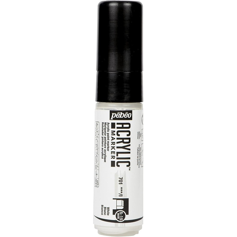 PEBEO INC PEBEO MARKER 5-15mm WHITE, 5-15 mm