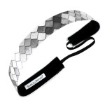 Sweaty Bands Womens Girls Headband - Non-Slip Velvet-Lined Athletic Hairband - Mermaid Hair Don\'t Care Gray