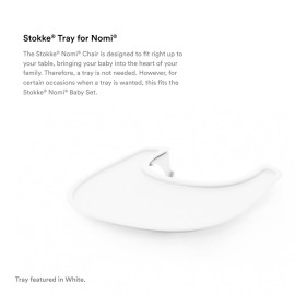 Tray by Evomove, Gray, Accessory for use with the Award Winning Nomi High Chair, Easy to Clean