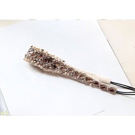 Tvoip Handmade Rhinestone Crystal Bohemia Stylish Crystal Beaded Elastic Fashion Headband (Pack of 1)