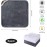 SINLAND Microfiber Facial Cloths Fast Drying Washcloth 12inch x 12inch Grey 3pack + White 3pack