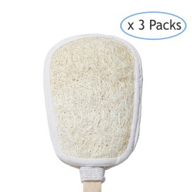 Loofah Sponge Refill for FAAY Back Scrubber on Stick, 3 Packs