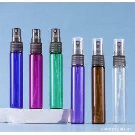 ZbFwmx 20 Pack Set 10ML Protable Refill Bulk Atomizer Spray Travel Perfume Bottle Hydrating Empty Bottle (Brown)