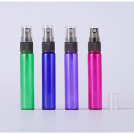 ZbFwmx 20 Pack Set 10ML Protable Refill Bulk Atomizer Spray Travel Perfume Bottle Hydrating Empty Bottle (Brown)