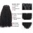 ABH AMAZINGBEAUTY HAIR Afro Coily Clip in Hair Extensions Real Human Hair 4B and 4C Double Wefts Remy Coily Clip ins for African Americans 120 Grams 7pcs 17 Clips, 1B Natural Black 12 Inch