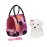 Pucci Pups - Plush Puppy - Dog Carrier - Big Polka Dots Plush Bag & Bichon Frise - Comb & Purse - Stuffed Animal - 2+ Years
