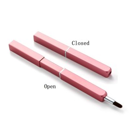 Exquisite Professional Lip Brush Applicators-Retractable Lipstick Brushes- Lipstick Gloss Makeup Brush Tool For Women and Girls (Pink)
