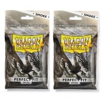 Dragon Shield 100 Standard Size Perfect Fit Smoke Sleeves (2 Packs)