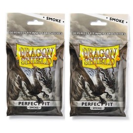 Dragon Shield 100 Standard Size Perfect Fit Smoke Sleeves (2 Packs)