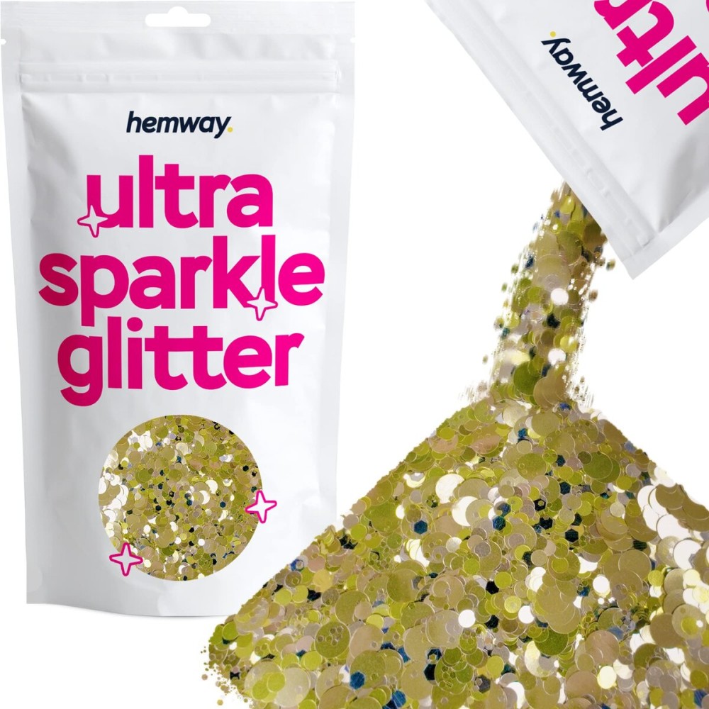 Hemway Bright Gold Black Tiger Mix Glitter Chunky Multi Purpose Dust Powder Arts & Crafts Wine Glass Decoration Weddings Flowers Cosmetic Face Eye Body Nails Skin Hair Festival 100g Hemway Bright Gold Black Tiger Mix Glitter Chunky Multi Purpose Dust Powder Arts & Crafts Wine Glass Decoration Weddings Flowers Cosmetic Face Eye Body Nails Skin Hair Festival 100g