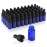 50 Pack 3 ml Cobalt Blue Glass Dropper Bottles,Empty Eye Dropper Sample Vials with Black Eye Dropper Caps for Fragrance,Essential Oil,Perfume,Cosmetic Liquid Lotion Container-2 Transfer Dropper Free