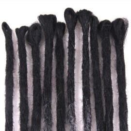 Dsoar Dreadlocks Extensions 24 Inch Ombre Synthetic Dreads Handmade Dreads Extensions Hippie Crochet Locs 10 Strands/Pack(Black and Blonde)