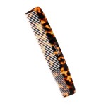ZEUS Large 7.5 Beard & Mustache Comb, 2-in-1 Handmade Saw-Cut Mustache & Beard Comb (Tortoiseshell) C12
