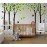 Giant Jungle Tree Wall Decal Tree Wall Sticker Removable Vinyl Sticker Mural Art Kids Room Nursery Bedroom Living Room Decoration (103.9x70.9) (Black)