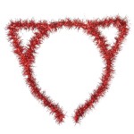 Lux Accessories Red Cute Cat Ears Christmas Holiday For Girls Fashion Headbands