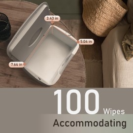 GOGO Pure Baby Wet Wipe Warmer and Wet Wipe Dispenser, Advanced Features - 4 Bright Auto Off LED Ample Lights for Nighttime Changes, Dual Heat for Baby\'s Comfort, Improved Design and Only at Amazon