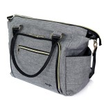 Mogix SMART Baby Diaper Bag with Portable Phone Charger, Changing Pad, Wet Dry Bag, Stackable Snack Container and Power Pack