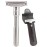 Travel Double Edge Safety Razor, River Lake RZ700 Long Handle Adjustable Classic Safety Shaver Razor (Razor with Protective Case,Black)