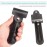 Travel Double Edge Safety Razor, River Lake RZ700 Long Handle Adjustable Classic Safety Shaver Razor (Razor with Protective Case,Black)