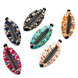 Buorsa 6 Pcs Fashion Banana Hair Clips Hair Clincher Hair Claws Jaw Clips for Women and Girls Buorsa 6 Pcs Fashion Banana Hair Clips Hair Clincher Hair Claws Jaw Clips for Women and Girls